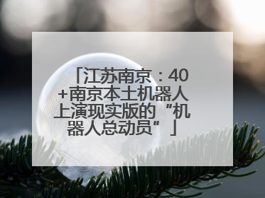 江苏南京：40+南京本土机器人上演现实版的“机器人总动员”