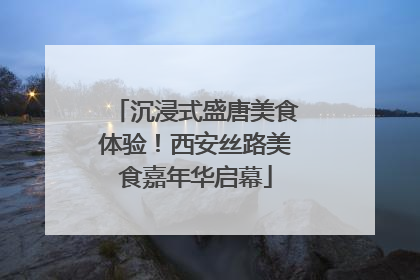 沉浸式盛唐美食体验！西安丝路美食嘉年华启幕