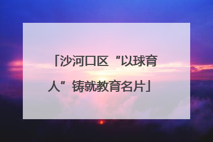 沙河口区“以球育人”铸就教育名片
