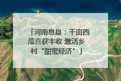 河南息县：千亩西瓜喜获丰收 激活乡村“甜蜜经济”