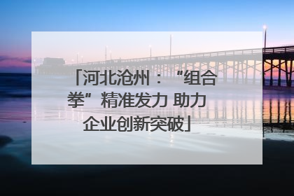 河北沧州：“组合拳”精准发力 助力企业创新突破