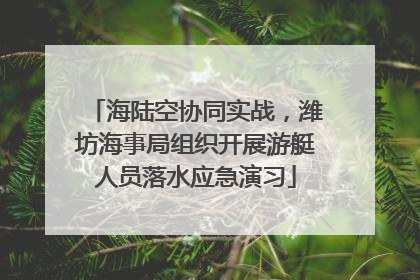 海陆空协同实战，潍坊海事局组织开展游艇人员落水应急演习