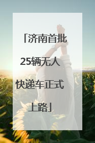 济南首批25辆无人快递车正式上路
