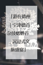 游在德州｜宁津德百杂技蟋蟀谷，沉浸式文旅盛宴
