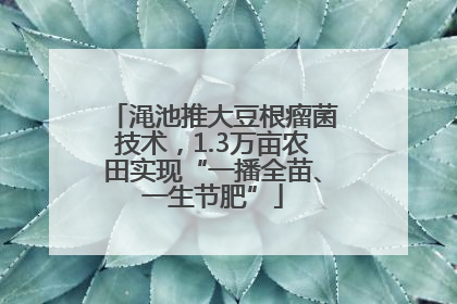 渑池推大豆根瘤菌技术，1.3万亩农田实现“一播全苗、一生节肥”