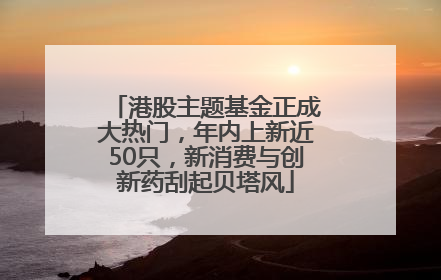 港股主题基金正成大热门，年内上新近50只，新消费与创新药刮起贝塔风