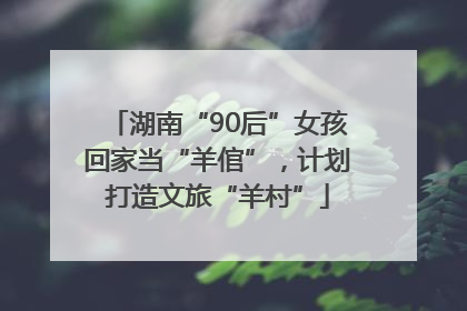 湖南“90后”女孩回家当“羊倌”，计划打造文旅“羊村”