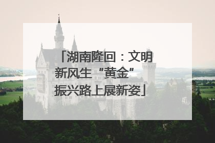湖南隆回：文明新风生“黄金” 振兴路上展新姿