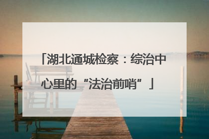 湖北通城检察：综治中心里的“法治前哨”
