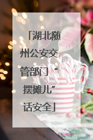 湖北随州公安交管部门“摆摊儿”话安全