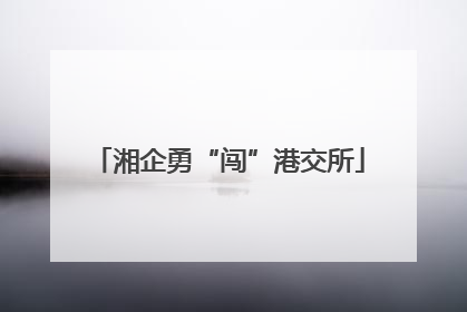 湘企勇“闯”港交所
