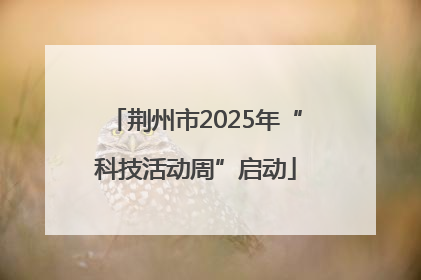 荆州市2025年“科技活动周”启动