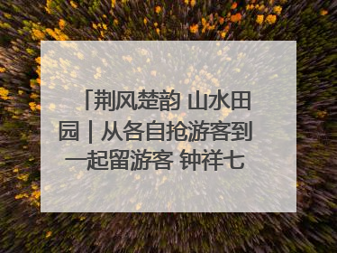 荆风楚韵 山水田园｜从各自抢游客到一起留游客 钟祥七村抱团解了“乡愁”添了“乡酬”