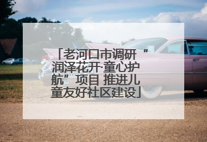 老河口市调研“润泽花开·童心护航”项目 推进儿童友好社区建设