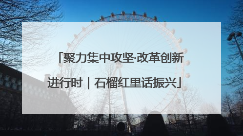 聚力集中攻坚·改革创新进行时｜石榴红里话振兴