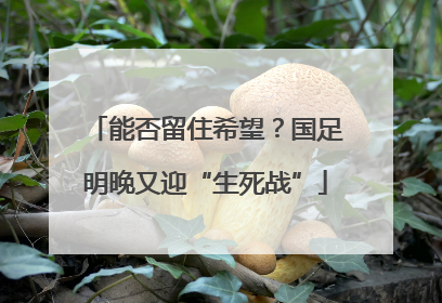 能否留住希望？国足明晚又迎“生死战”
