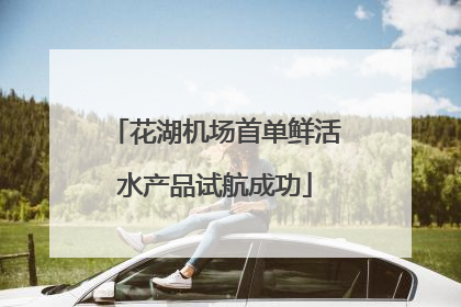 花湖机场首单鲜活水产品试航成功