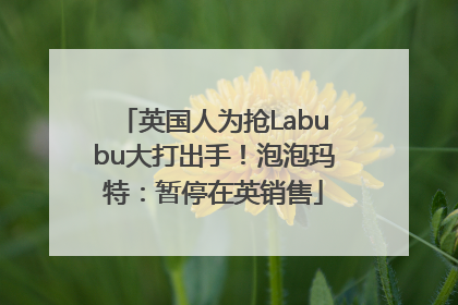 英国人为抢Labubu大打出手！泡泡玛特：暂停在英销售