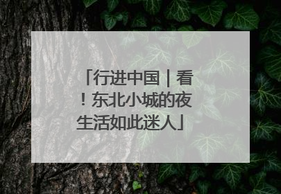 行进中国｜看！东北小城的夜生活如此迷人