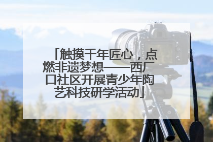 触摸千年匠心，点燃非遗梦想——西厂口社区开展青少年陶艺科技研学活动