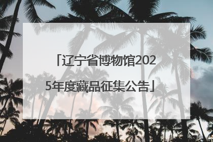 辽宁省博物馆2025年度藏品征集公告