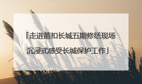 走进箭扣长城五期修缮现场 沉浸式感受长城保护工作