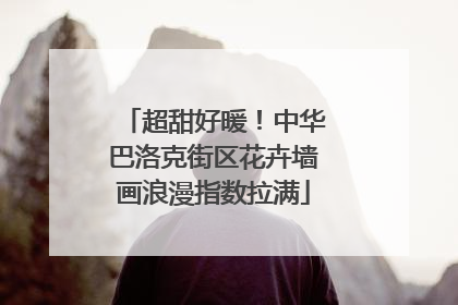 超甜好暖！中华巴洛克街区花卉墙画浪漫指数拉满