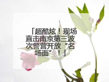 超酷炫！现场直击南京第三波次警营开放“名场面”！