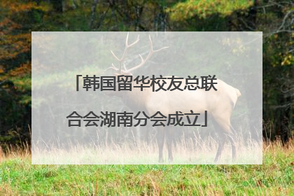 韩国留华校友总联合会湖南分会成立