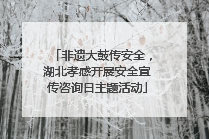非遗大鼓传安全，湖北孝感开展安全宣传咨询日主题活动