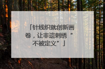 针线织就创新画卷，让非遗刺绣“不被定义”