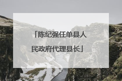 陈纪强任单县人民政府代理县长