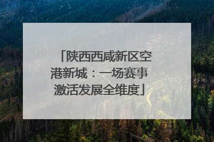 陕西西咸新区空港新城：一场赛事激活发展全维度