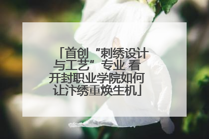 首创“刺绣设计与工艺”专业 看开封职业学院如何让汴绣重焕生机