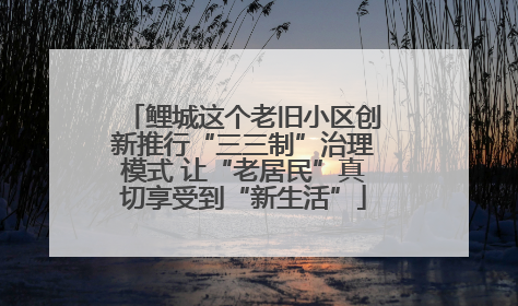 鲤城这个老旧小区创新推行“三三制”治理模式 让“老居民”真切享受到“新生活”
