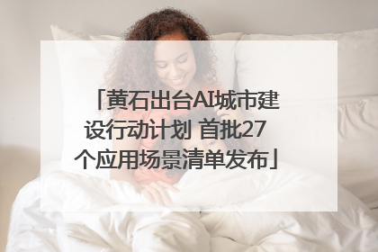 黄石出台AI城市建设行动计划 首批27个应用场景清单发布