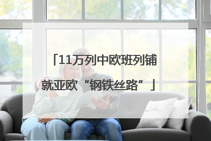 11万列中欧班列铺就亚欧“钢铁丝路”