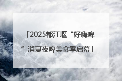 2025都江堰“好嗨啤”消夏夜啤美食季启幕