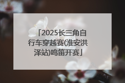 2025长三角自行车穿越赛(淮安洪泽站)鸣笛开赛
