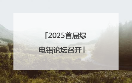2025首届绿电铝论坛召开