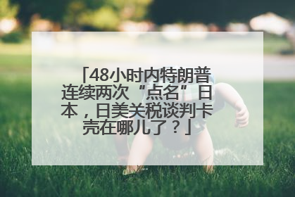 48小时内特朗普连续两次“点名”日本，日美关税谈判卡壳在哪儿了？