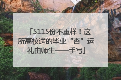 5115份不重样！这所高校送的毕业“杏”运礼由师生一一手写